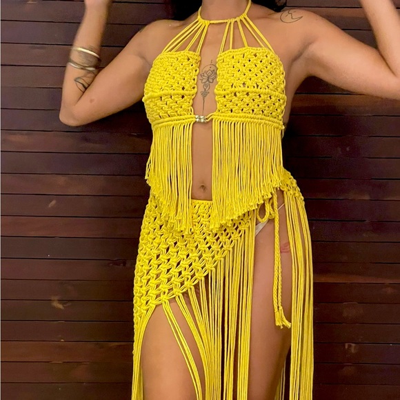 BUTTERFLY Macrame two pieces - Picture 1 of 3